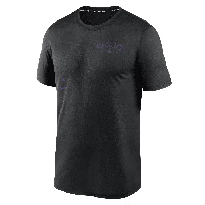 Nike Colorado Rockies Authentic Collection Early Work Menâs  Men's Dri-fit Mlb T-shirt In Black