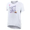 Nike White Colorado Rockies 2025 City Connect Flowy Fashion Tri-blend Performance T-shirt In White