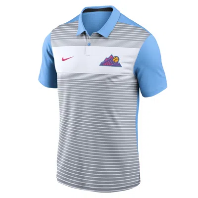 Nike Colorado Rockies City Connect Legacy Icon Vapor  Men's Dri-fit Mlb Polo In Blue