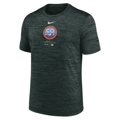 Nike Colorado Rockies City Connect Practice Velocity  Men's Dri-fit Mlb T-shirt In Green