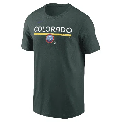 Nike Colorado Rockies City Connect Speed  Men's Mlb T-shirt In Green
