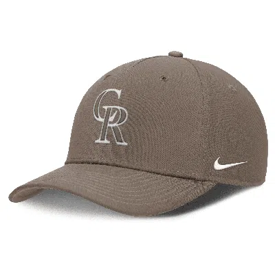 Nike Colorado Rockies Rise  Men's Dri-fit Mlb Adjustable Hat In Brown