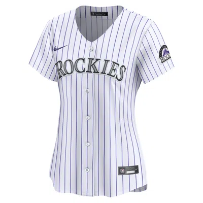 Nike Colorado Rockies Womenâs  Women's Dri-fit Adv Mlb Limited Jersey In White