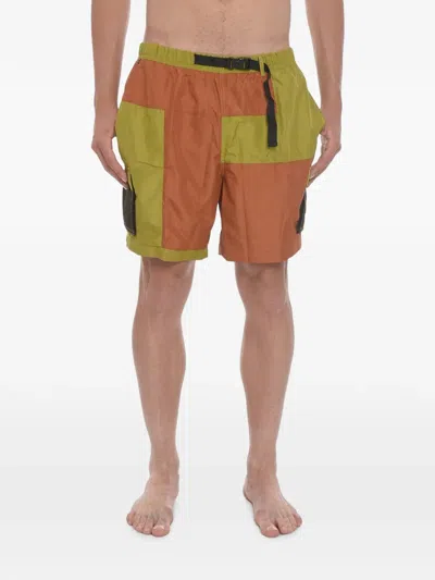 Nike Color-block Cargo Swim Shorts In Multi