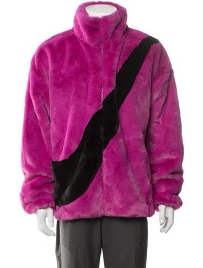 Pre-owned Nike Colorblock Pattern Jacket In Purple