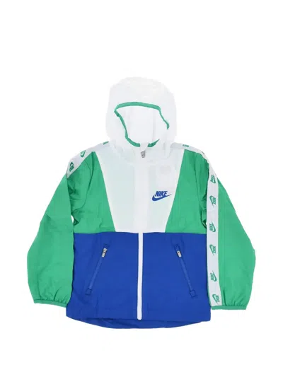 Nike Kids' Color-block Ripstop Jacket In Green