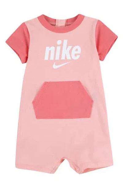 Nike Kids'  Colorblock Romper In Pink