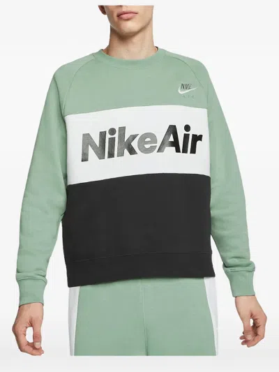 Nike Color-block Sweatshirt In Green