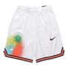 Nike Colorful Loose Sports Casual Basketball Shorts White