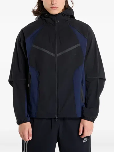 Nike Colour-block Woven Jacket In Black