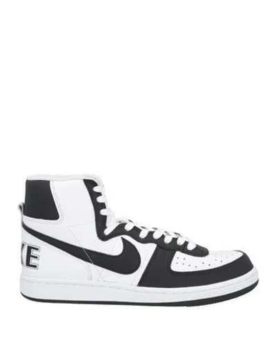 NIKE NIKE COMME DES GARÇONS X NIKE MAN SNEAKERS WHITE SIZE 8 SOFT LEATHER