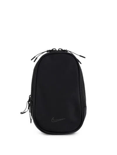 Nike Commute Logo-embroidered Belt Bag In Black