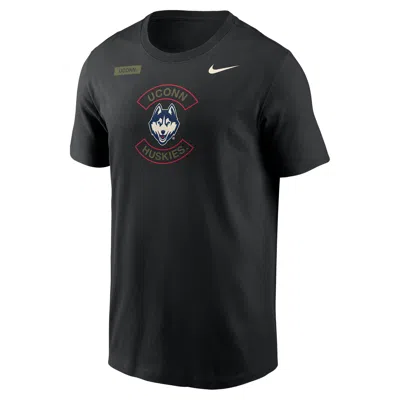 Nike Connecticut Huskies Team Issue  Men's Dri-fit T-shirt In Black