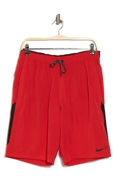 Nike Contend Volley Swim Trunks In Red