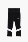 Nike Contrasting Bands Logo Printed Leggings