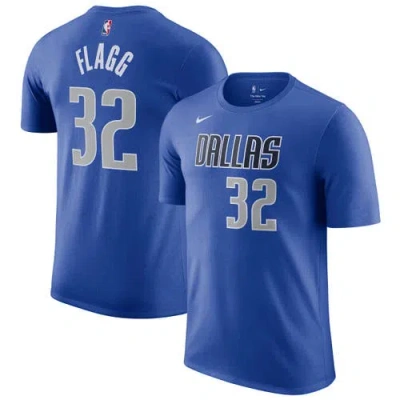 Nike Cooper Flagg Blue Dallas Mavericks 2025 Nba Draft Icon Name & Number T-shirt