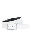 Nike Core Reversible Leather Belt In White