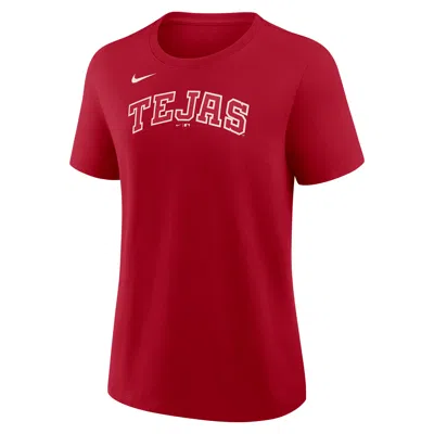 Nike Corey Seager Texas Rangers City Connect  Women's Mlb T-shirt In Red