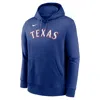 Nike Men's Adolis Garcia Royal Texas Rangers Player Name & Number Club Pullover Hoodie In Blue