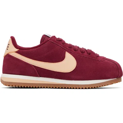 Nike バーガンディ Cortez スニーカー In Red