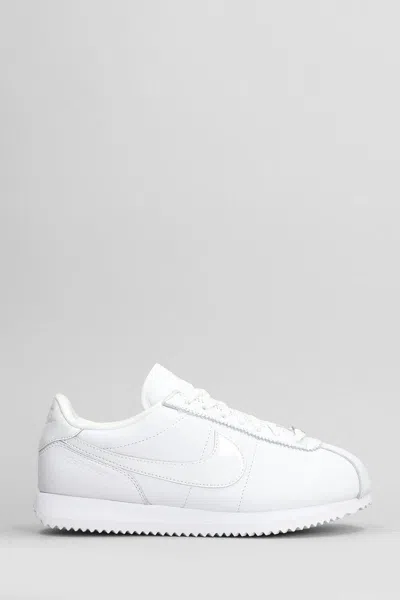 Nike Women's Cortez 23 Premium Leather Shoes In White