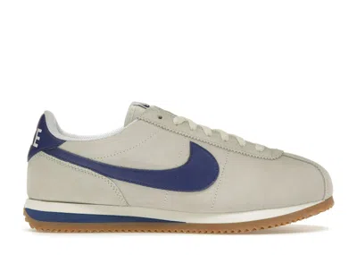 Pre-owned Nike Cortez Athletic Department (women's) Sneakers In Pale Ivory/deep Royal Blue/sail