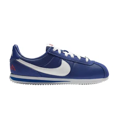 Pre-owned Nike Cortez Basic Gs 'los Angeles Dodgers' | Blue | Kid's Size 7