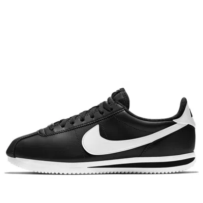 NIKE NIKE CORTEZ BASIC LEATHER 'BLACK WHITE'