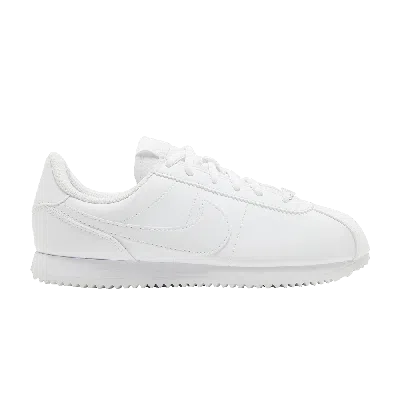 Pre-owned Nike Cortez Basic Sl Gs 'triple White'
