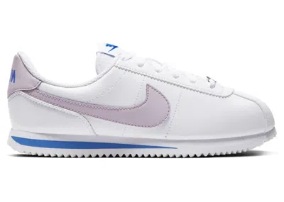 Pre-owned Nike Cortez Basic Sl Sneakers In White/iced Lilac/soar