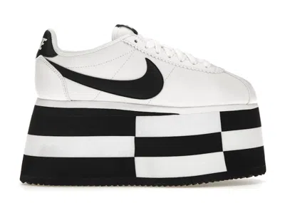 Pre-owned Nike Cortez Comme Des Garcons (women's) Sneakers In White/black