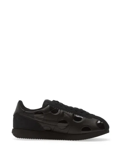 Nike Cortez Cut-out Sneakers In Black