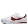 Nike Cortez Leather Sneakers In White And Red In White