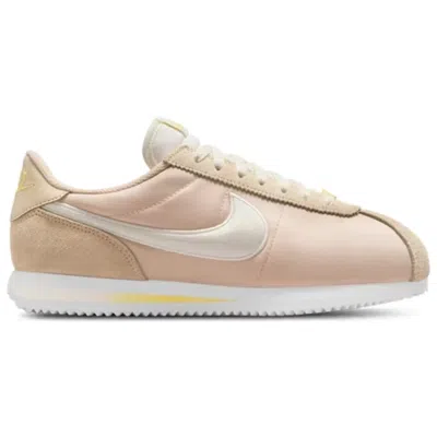 Nike Cortez Fl1 Q0353126 Sneakers Womens Alabaster Soft Yellow Shoes Shop619 In Neutral