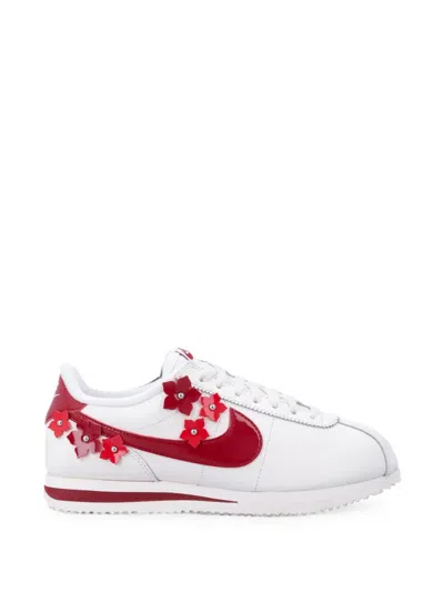 Nike Women's Florette Floral Appliqué Lace-up Mini-cut Sneakers With Foam Midsole In Multi