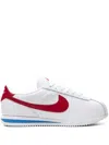 Nike White Cortez Leather Sneakers In Multi