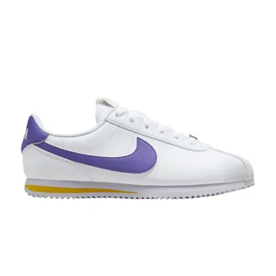 Pre-owned Nike Cortez Gs 'lakers' | White | Kid's Size 5