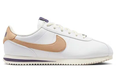 Pre-owned Nike Cortez Hemp Sneakers In White/dark Raisin/pale Ivory