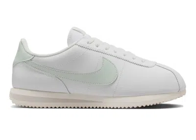 Pre-owned Nike Cortez Leather Light Silver (women's) Sneakers In Summit White/sail/light Bone