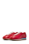 Nike Cortez Leather Sneaker In Red