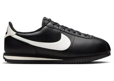 Pre-owned Nike Cortez Leather (women's) Sneakers In Black/pale Ivory In Multi