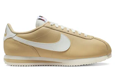 Pre-owned Nike Cortez Leather (women's) Sneakers In Sesame/sail/white