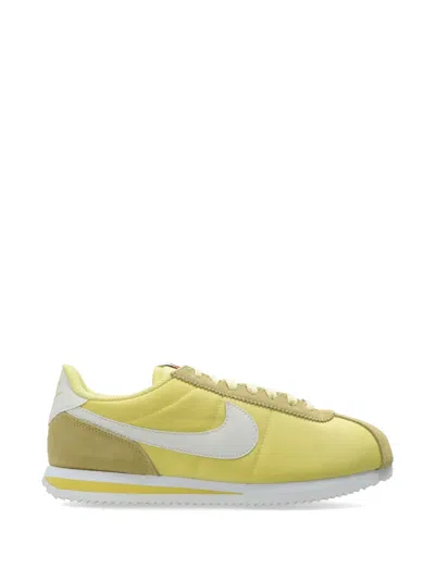 Nike Cortez Logo-patch Sneakers In Yellow