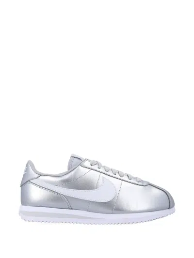 Nike Cortez Metallic Sneakers In White