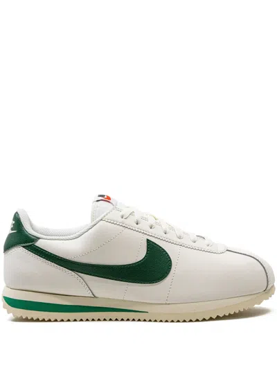 Nike Cortez "sail Gorge Green" Sneakers In White