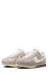 Nike Cortez Suede Sneakers In Gray And White
