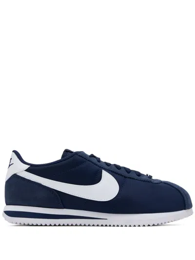 Nike Cortez Se Swoosh Nylon Sneakers In Blue