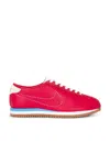Nike Cortez Decon Suede-trimmed Perforated Leather Sneakers In Pink