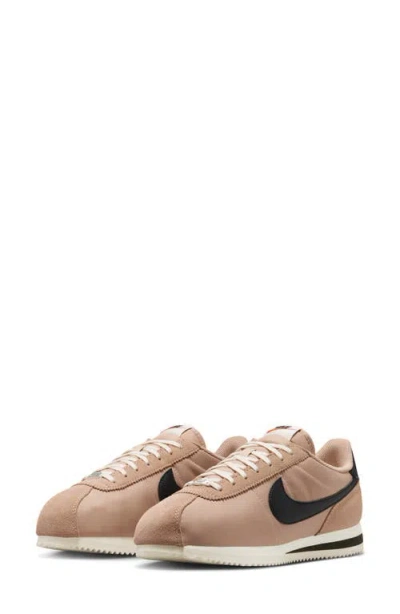 Nike Cortez Leather And Suede-trimmed Shell Sneakers In Neutral