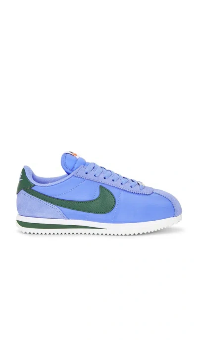 Nike Cortez Sneaker In Royal Pulse  Fir  White  & Black